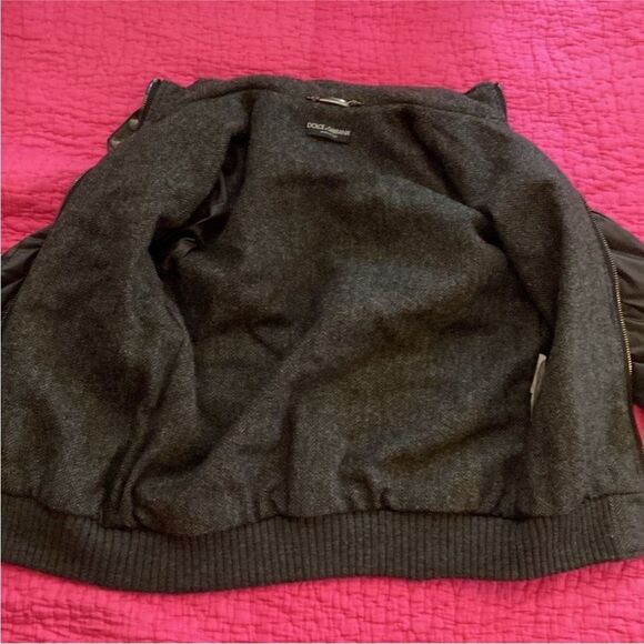 Dolce & Gabbana Men's Black Leather detailed Jacket, S - Picture 11 of 14